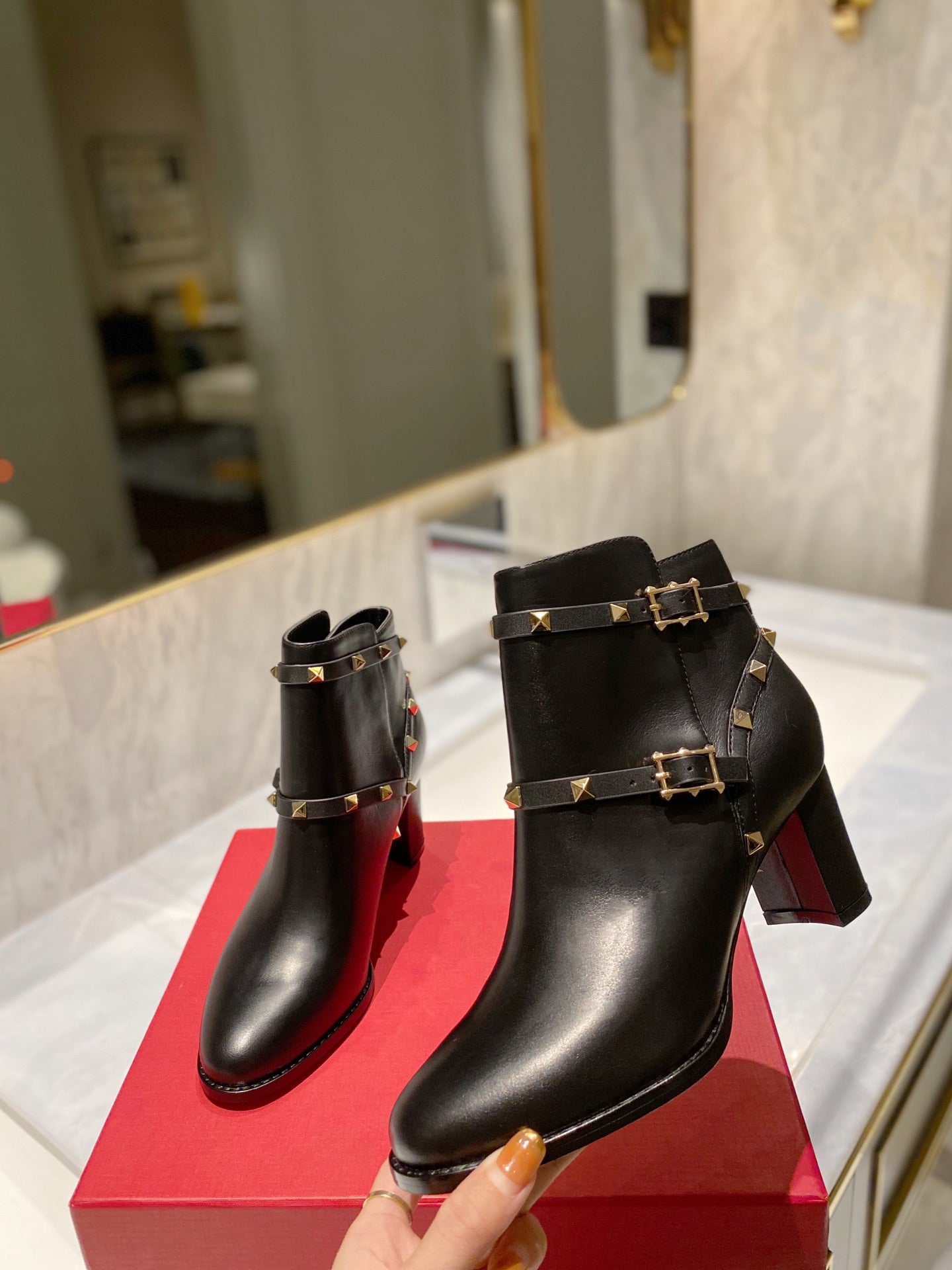 Valentino Ankle Heel Boots