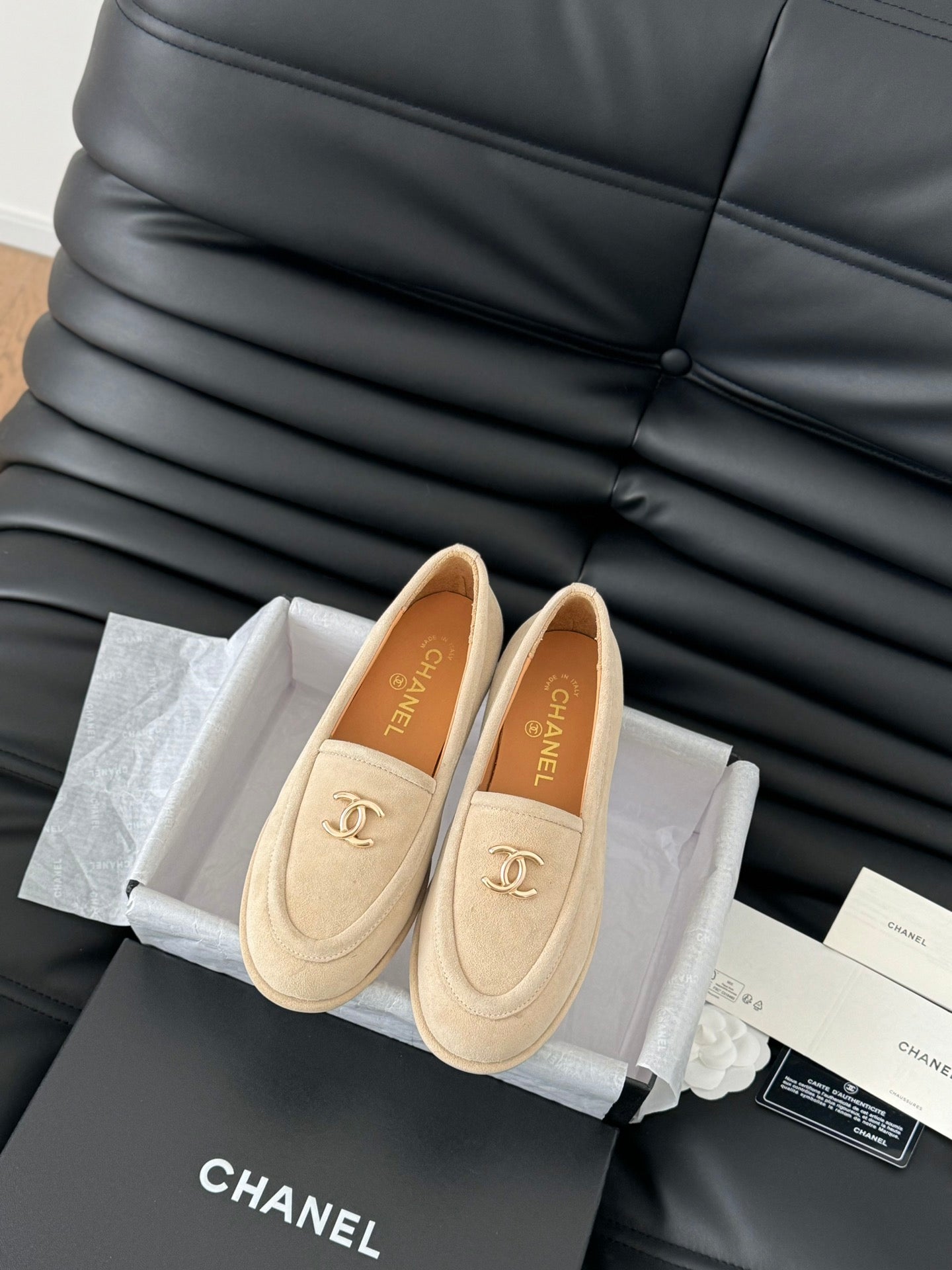 Chanel Suede Flats