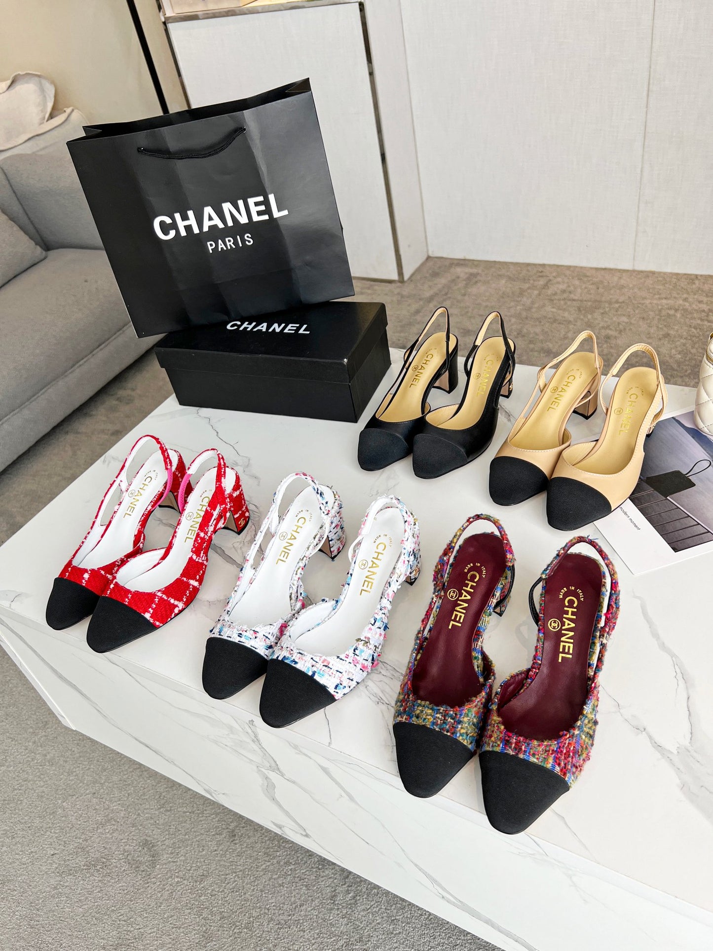 Chanel Tweed Heels