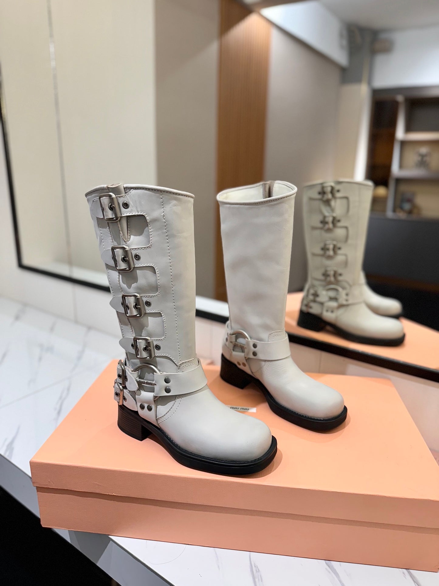 Miu Miu High Boots leather