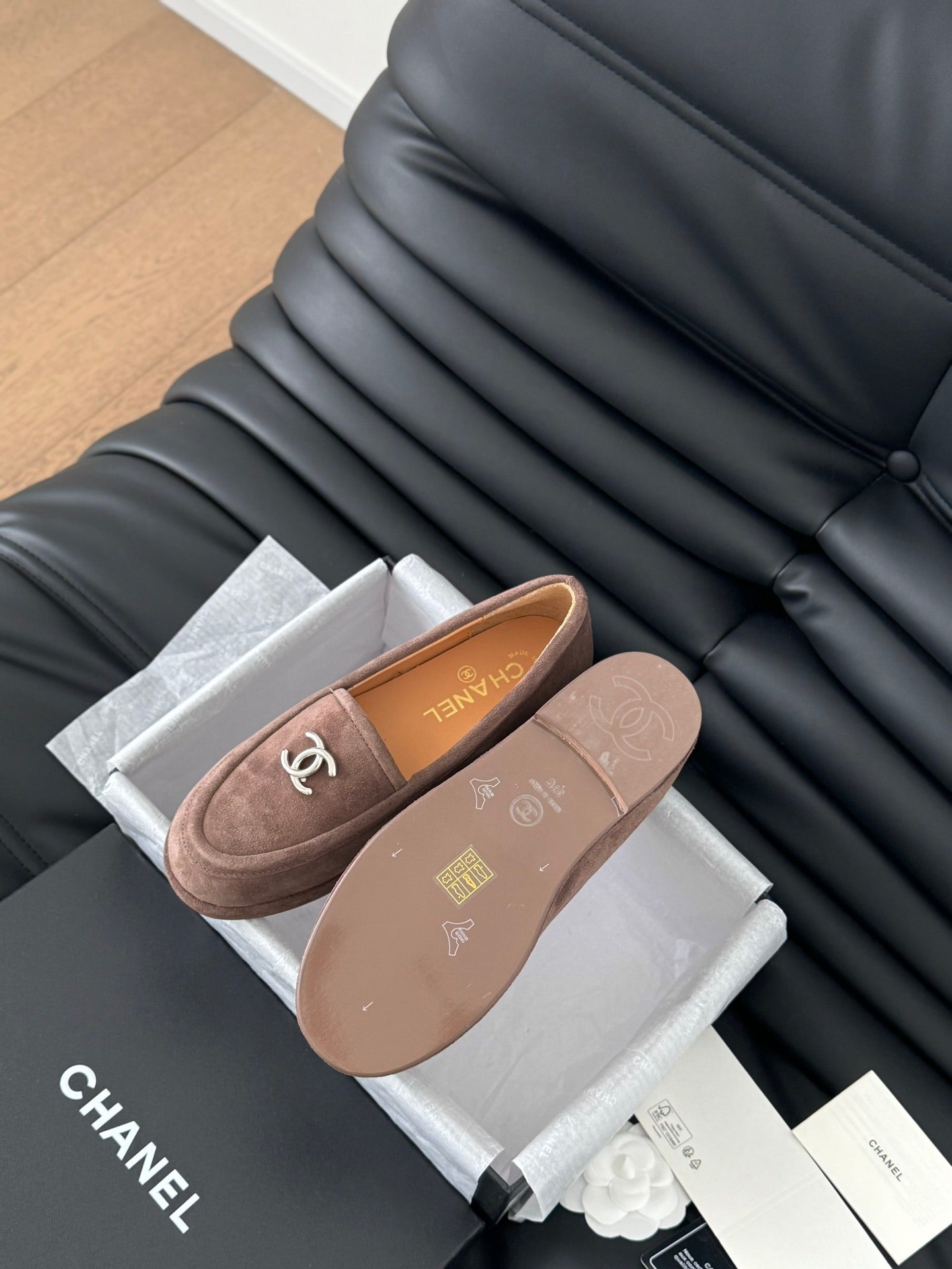 Chanel Suede Flats