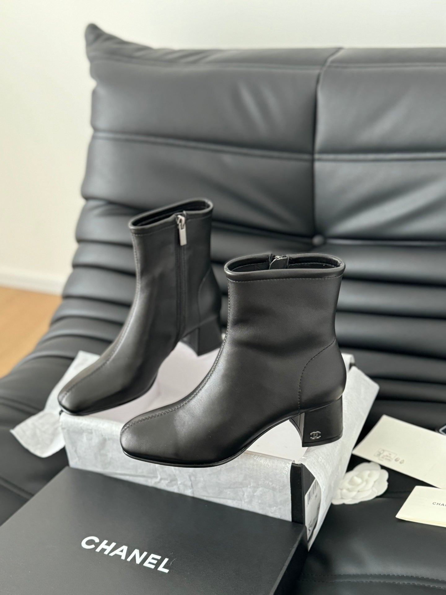 Chanel Leather Boots