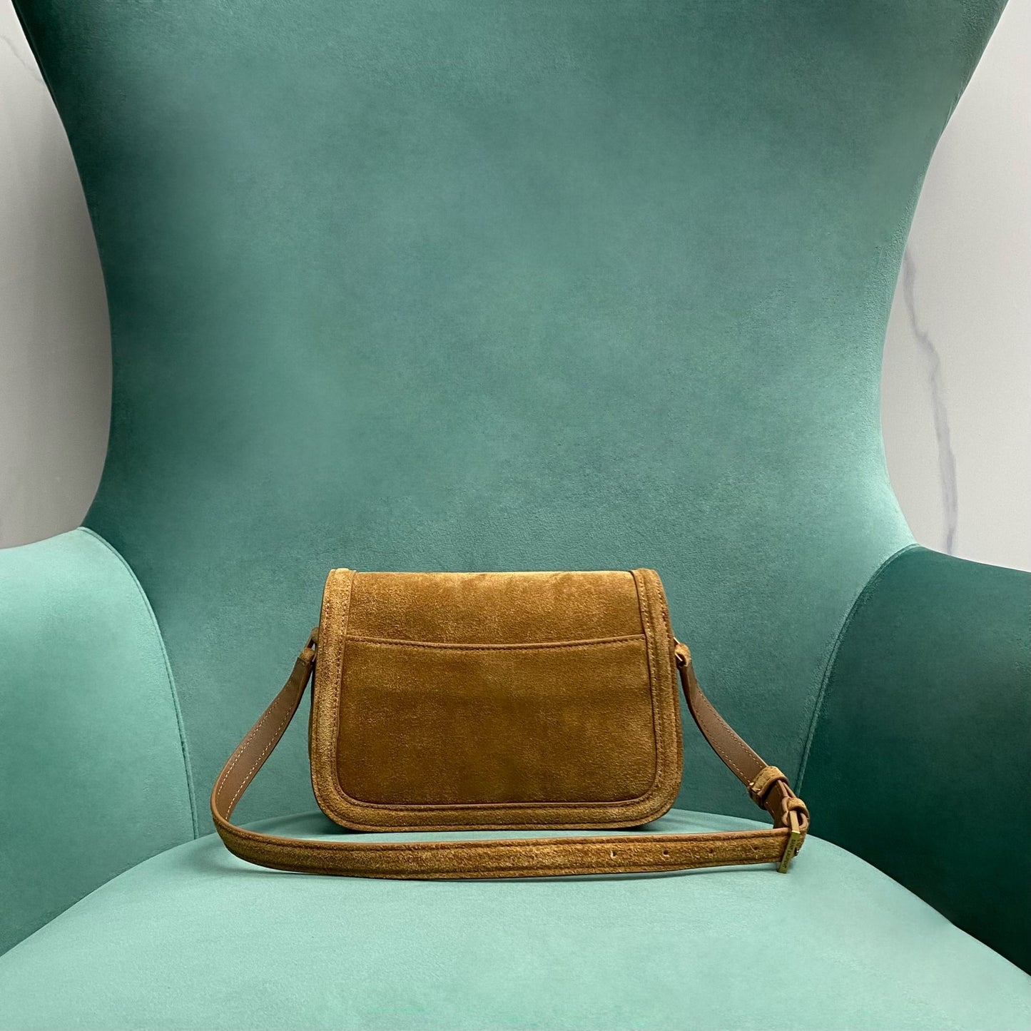 YSL SOLFERINO mini in BOX SAINT LAURENT in suede