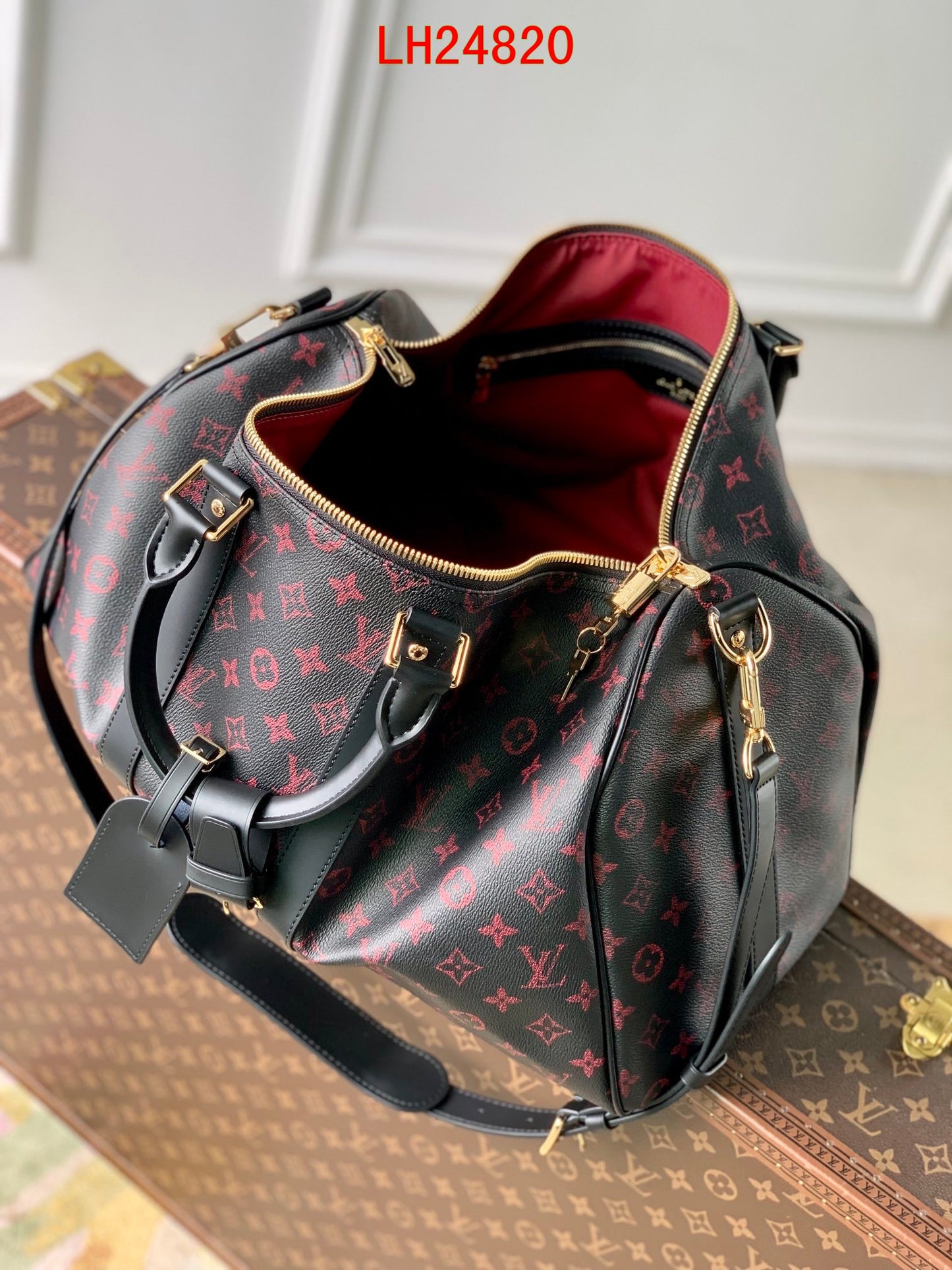 Louis Vuitton Keepall Bandoulière Tomette Canvas 45