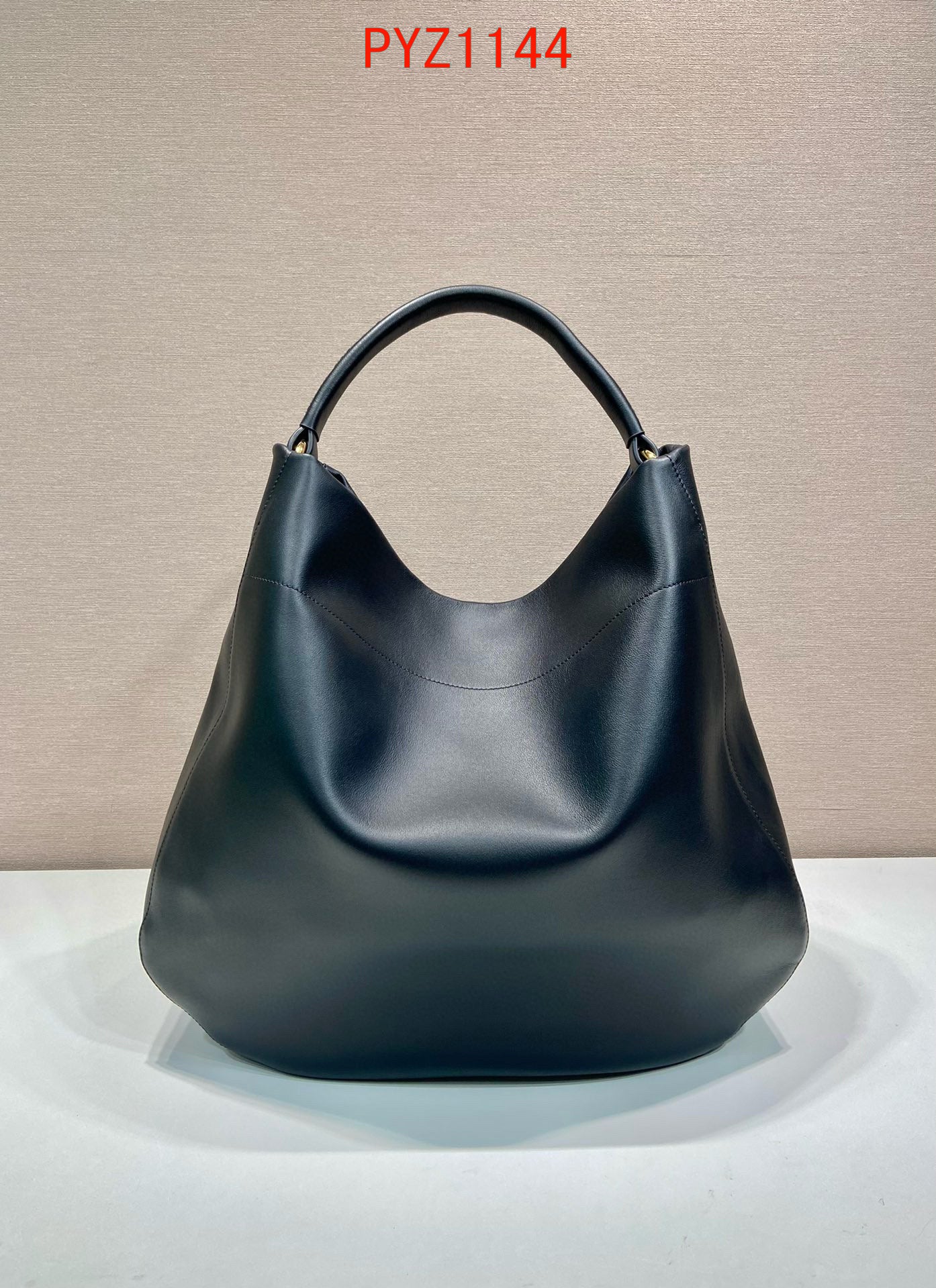 Prada Caramel Large Leather Shoulder Bag