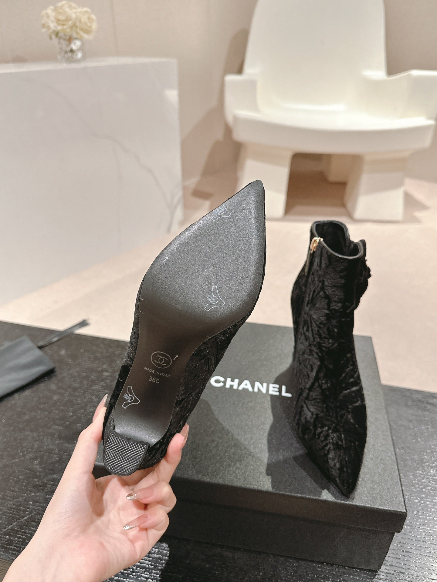 Chanel Heel Boots