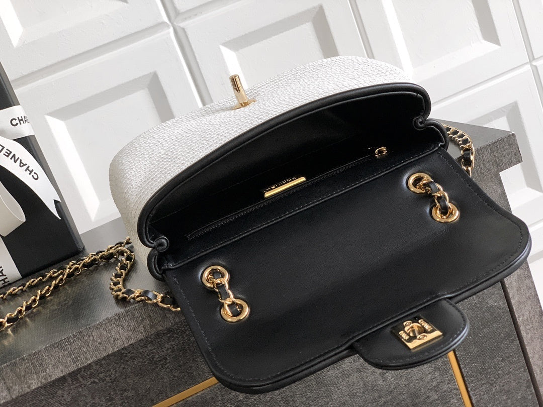 Chanel Small Straw Flap bag