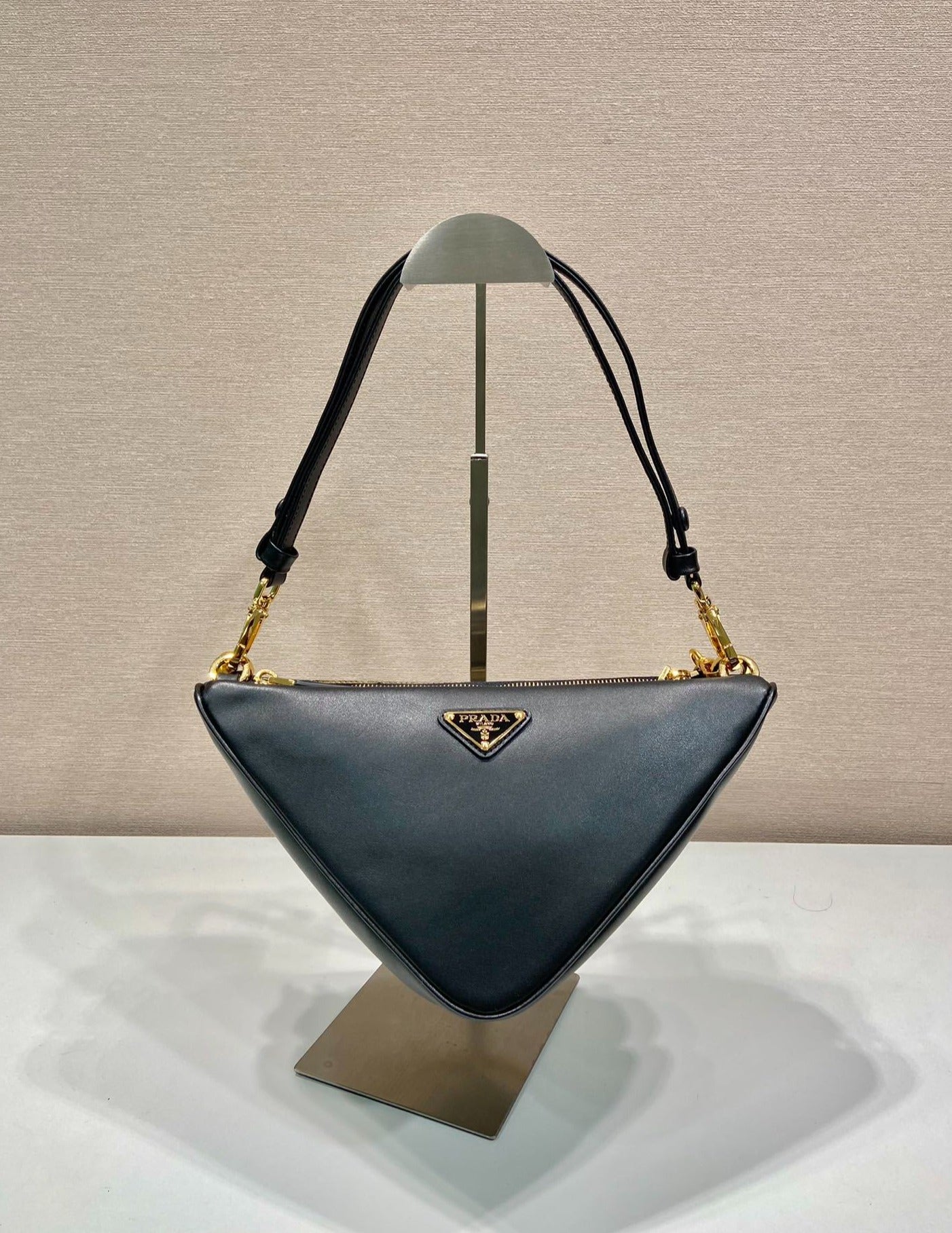 Prada Symbole Triangle Double bag