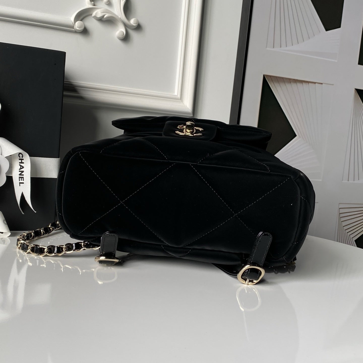 Chanel Velvet Backpack