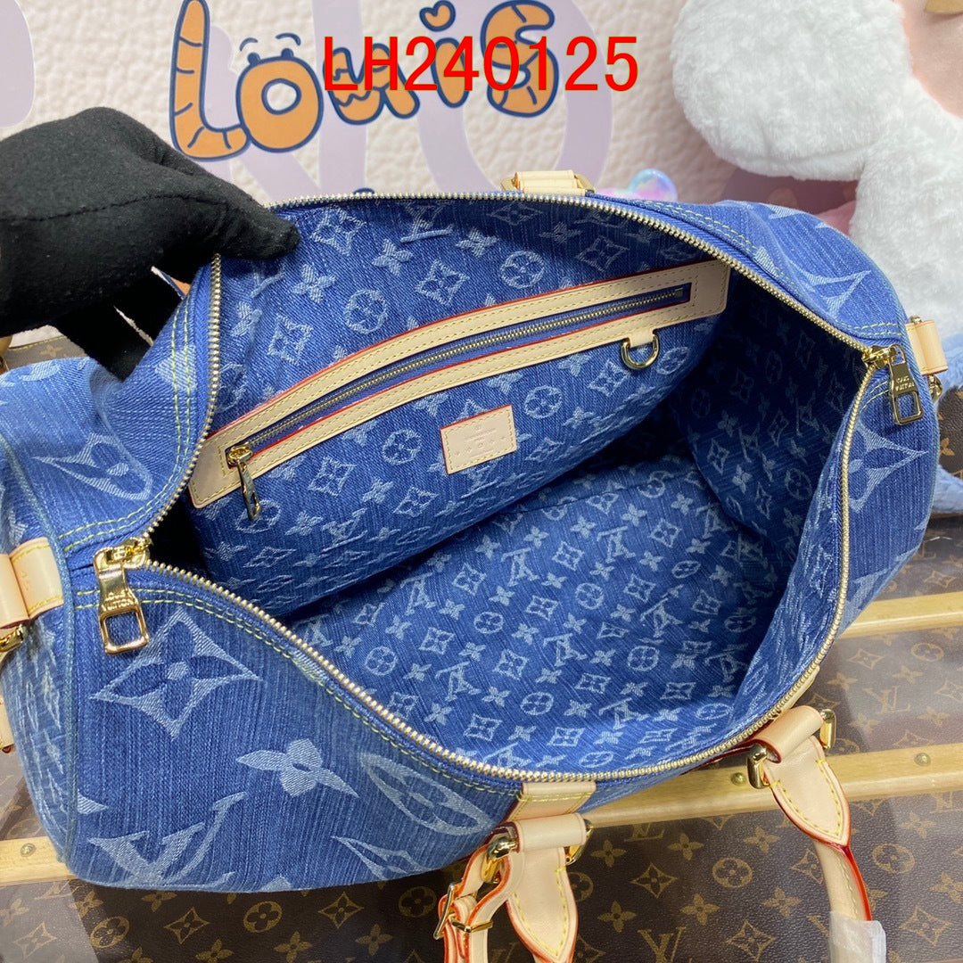 Louis Vuitton Denim Keepall 45