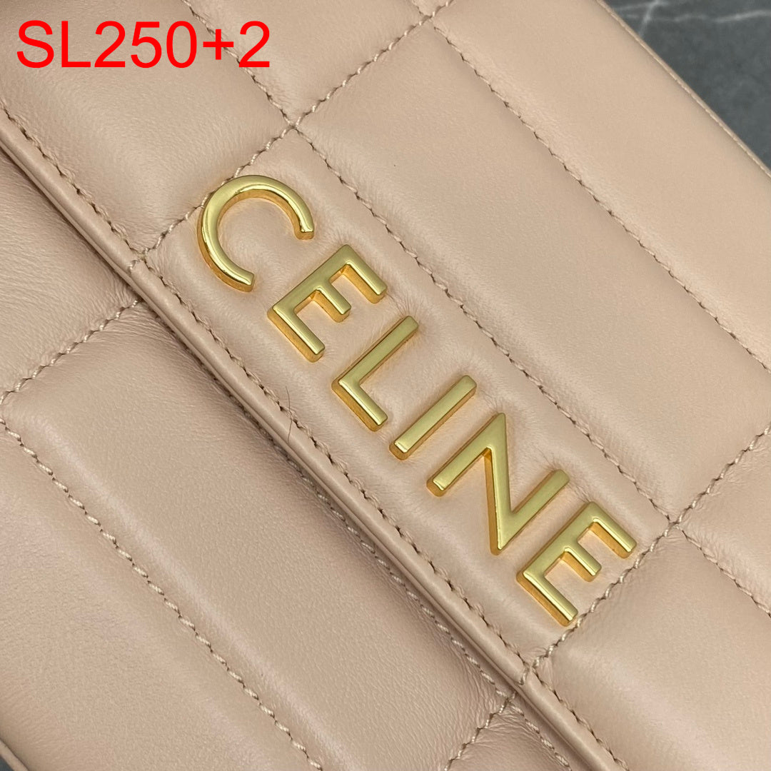 Celine leather chain bag