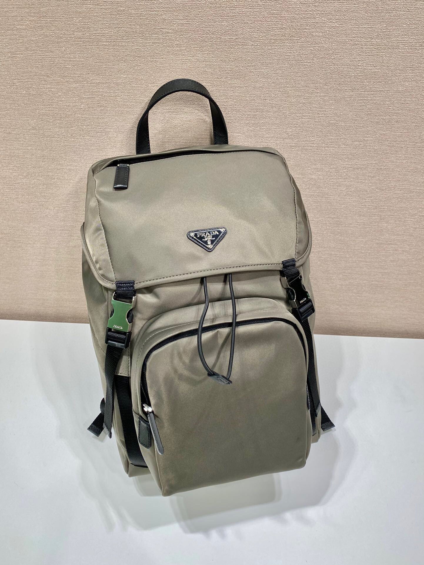 Prada Re-Nylon and Saffiano leather backpack