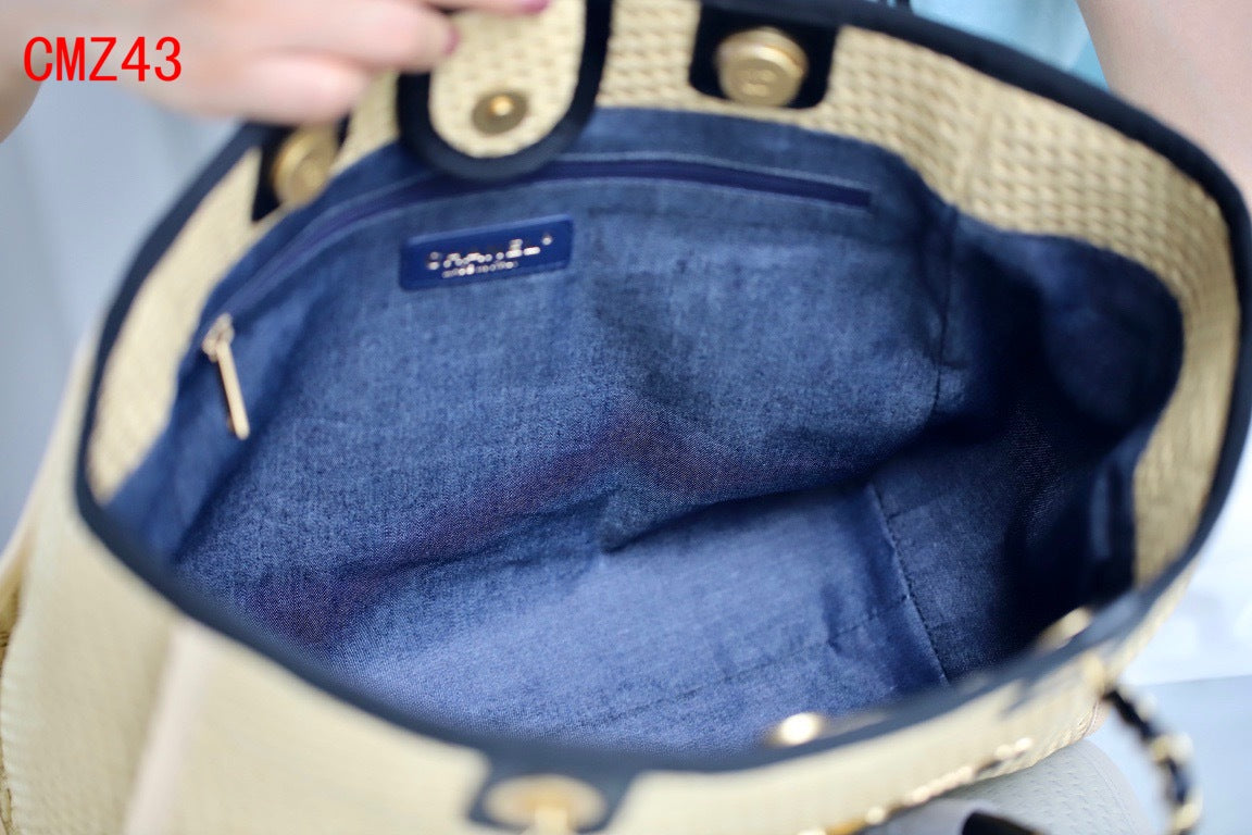 Chanel Deauville Raffia