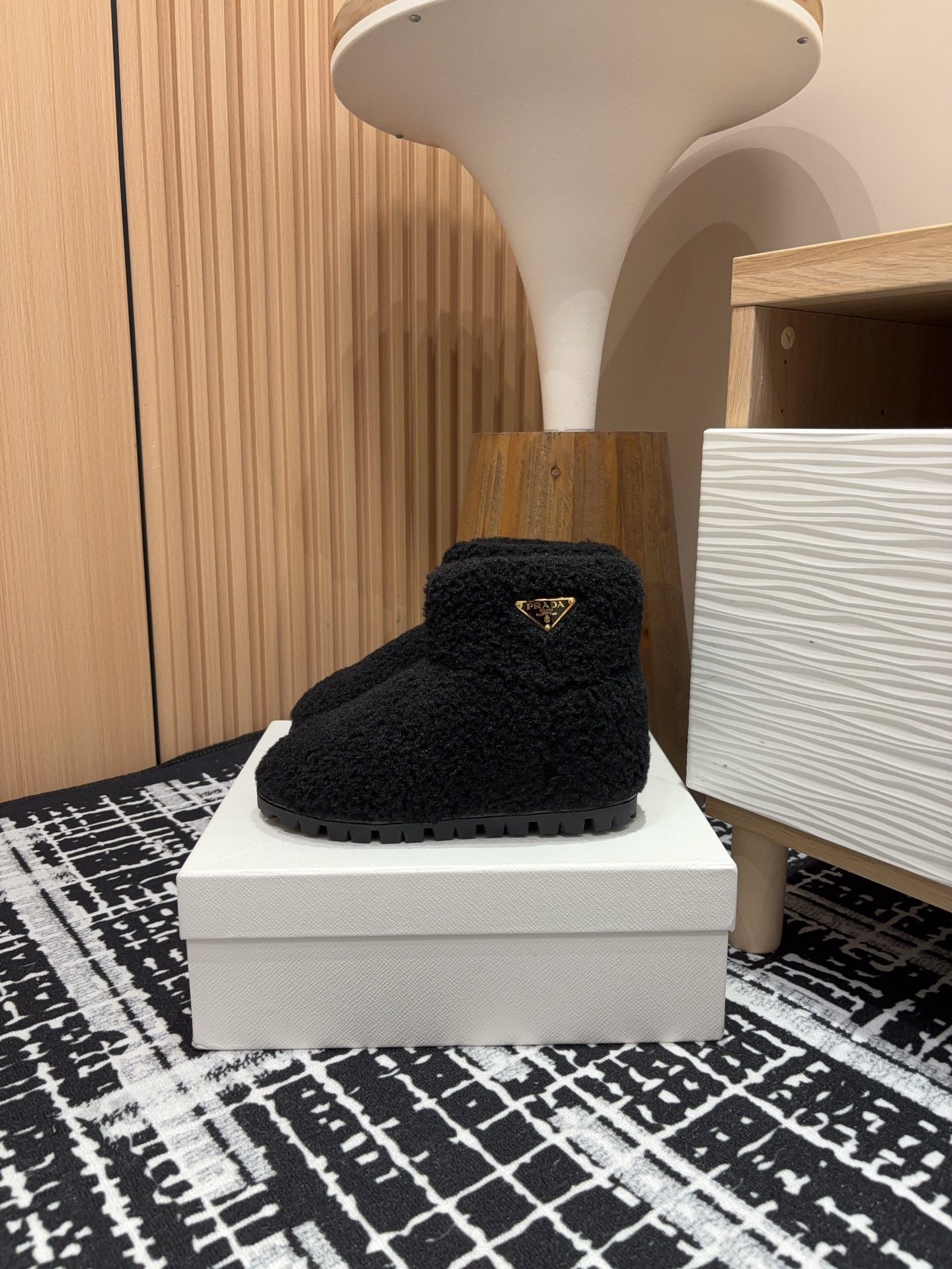 Prada Shearling Ankle boots