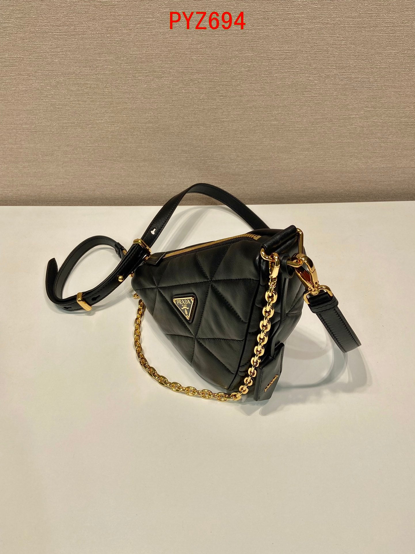 Prada Triangle Leather Bag