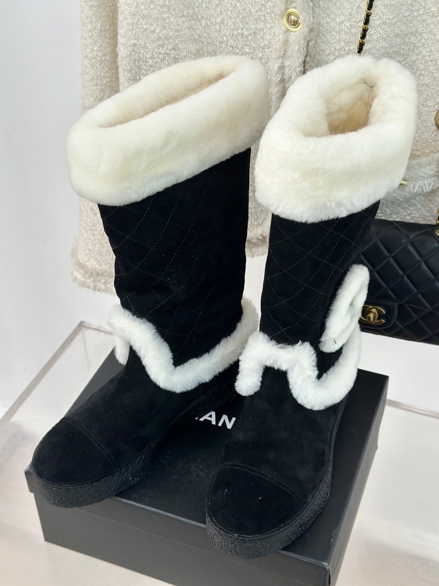 Chanel Suede Boots