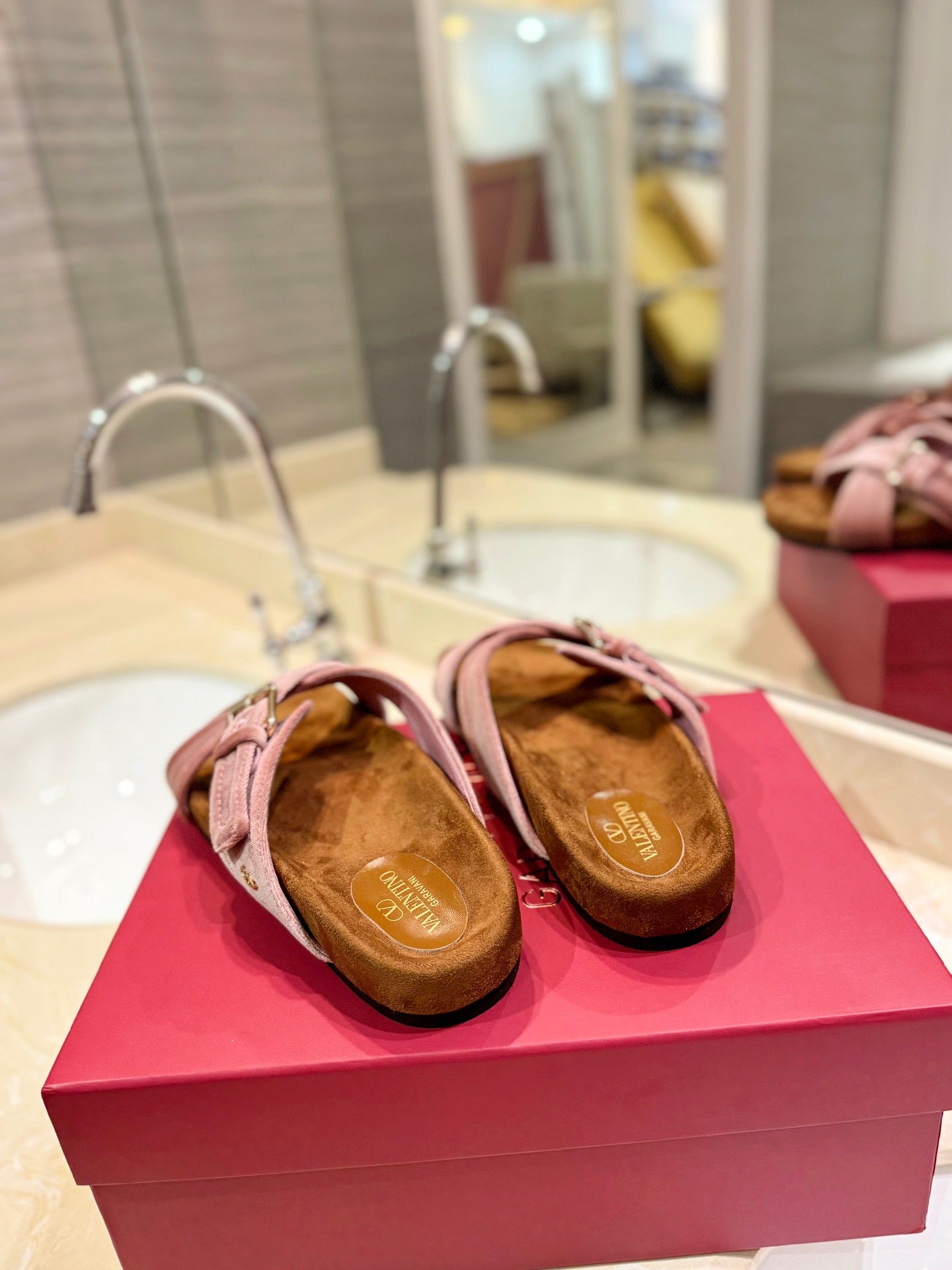Valentino Suede Slippers
