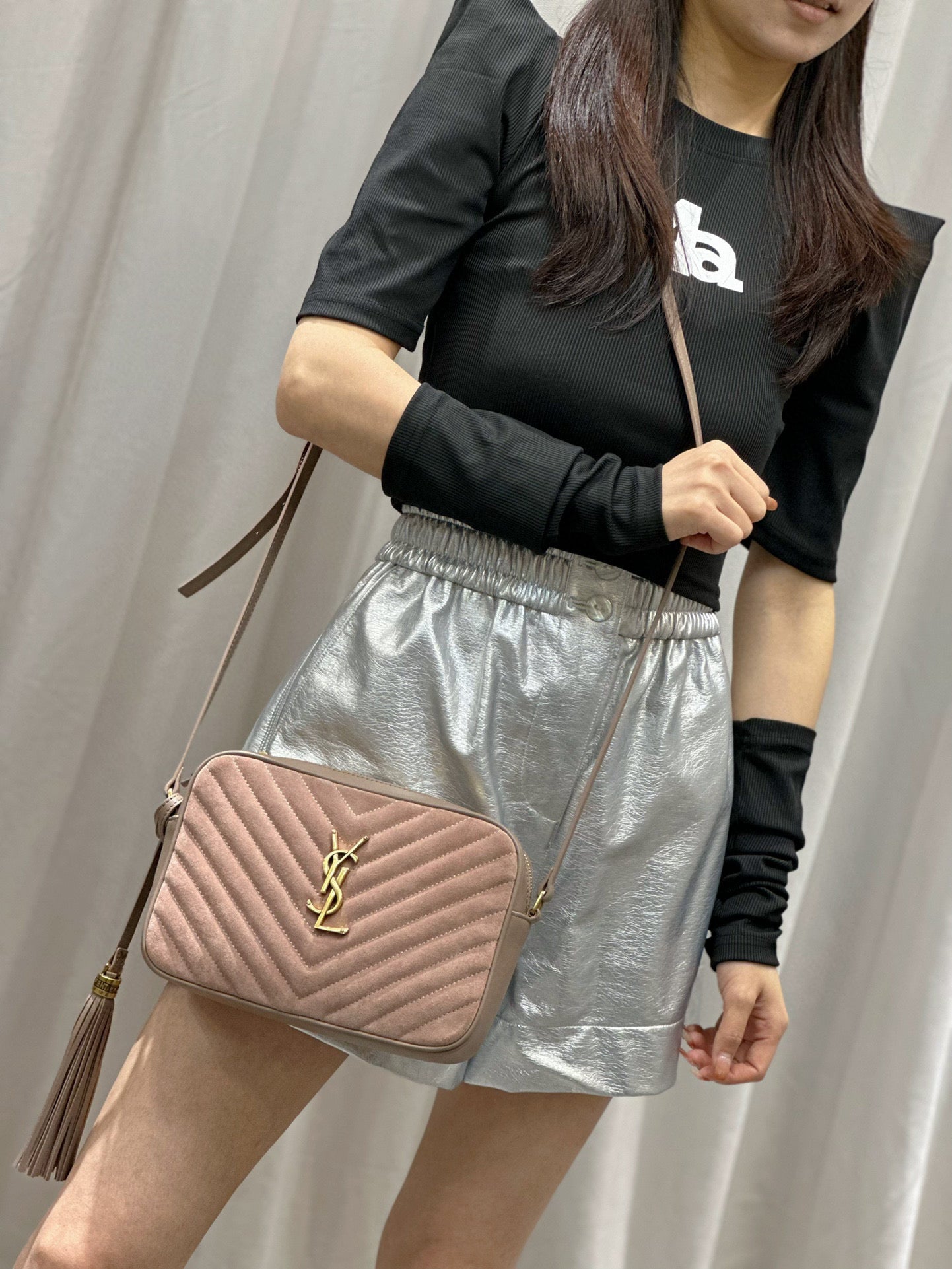 YSL Lou Camera Bag Suede