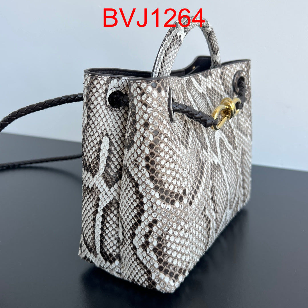 Bottega Veneta Andiamo Python Small Python Roccia