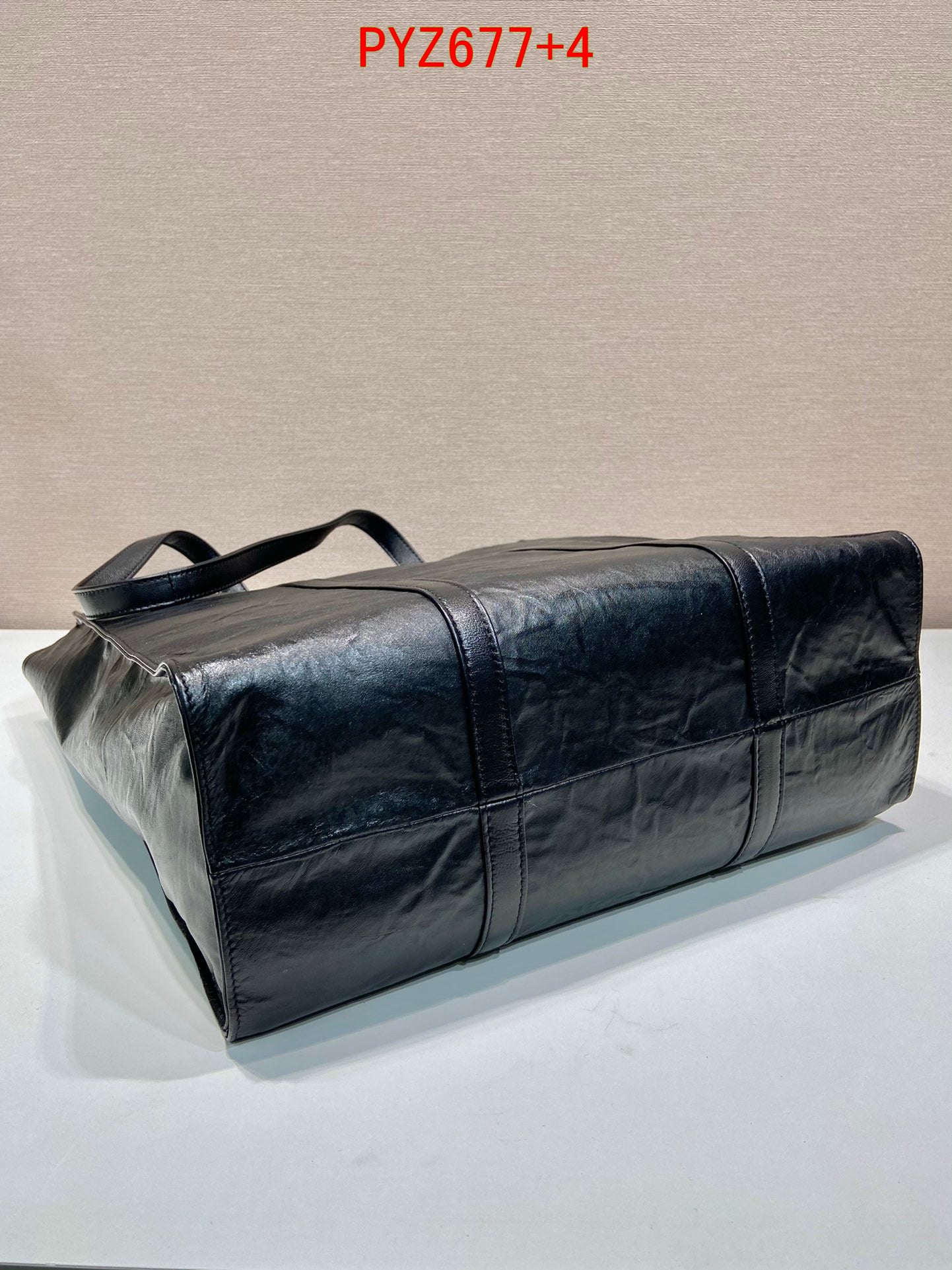 Prada Medium antique nappa leather tote bag