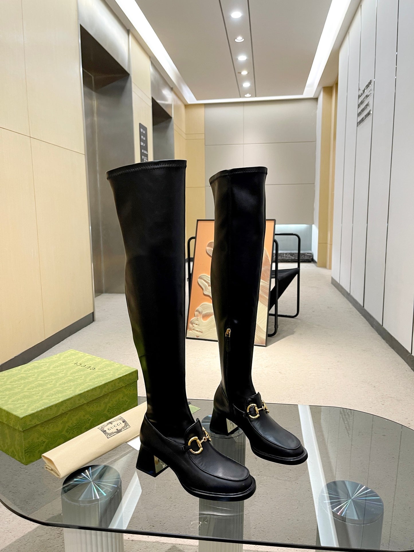 Gucci Long Leather Boots