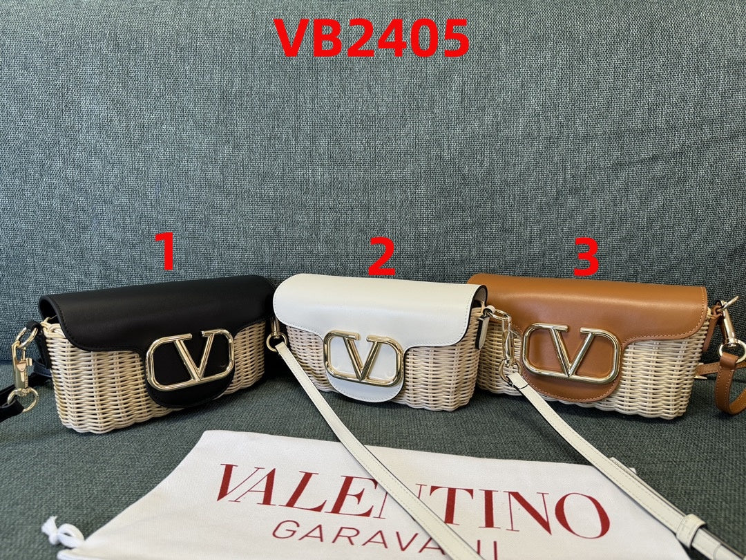 Valentino Garavani straw shoulder bag
