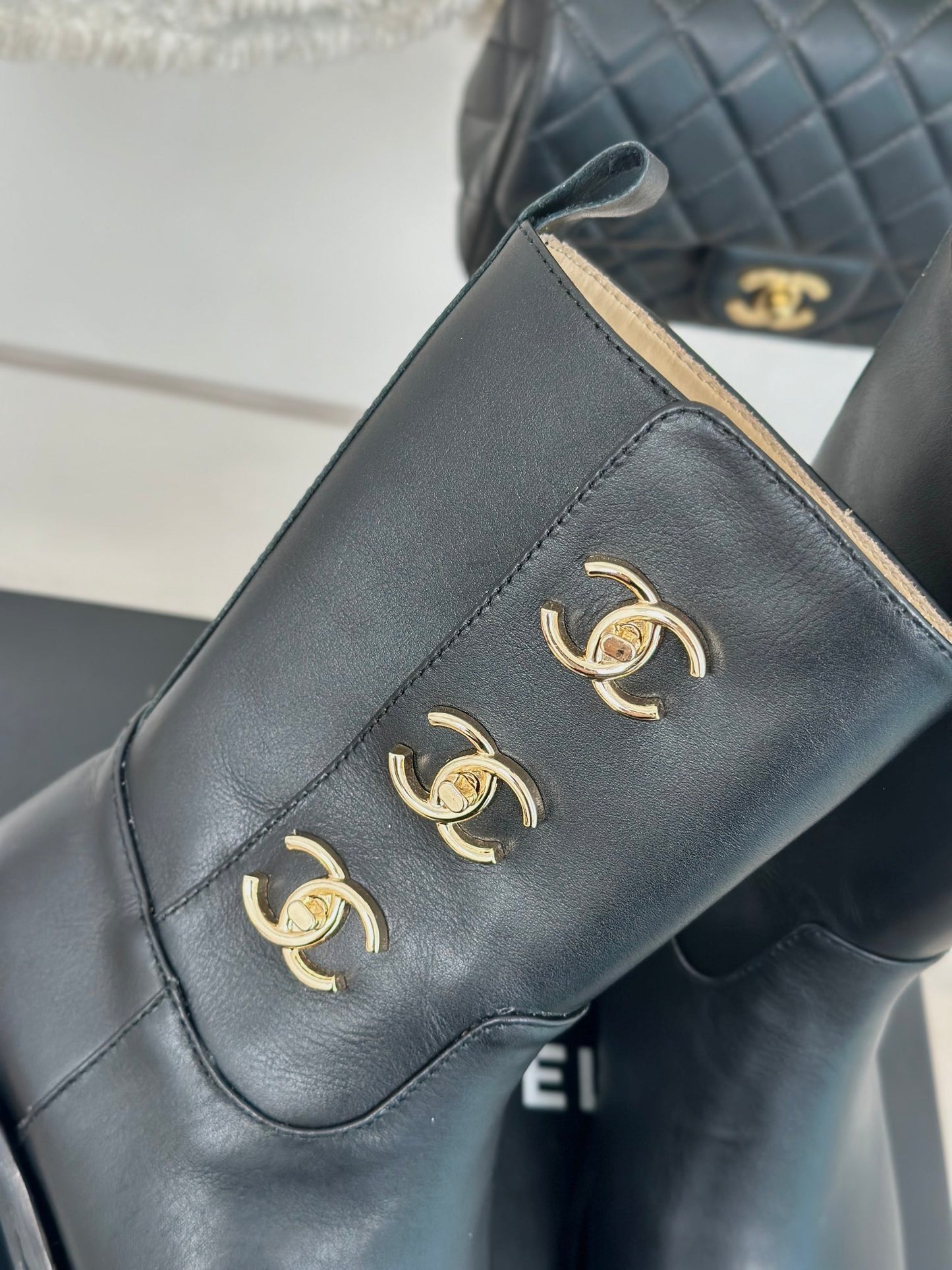 Chanel Ankle leather boots