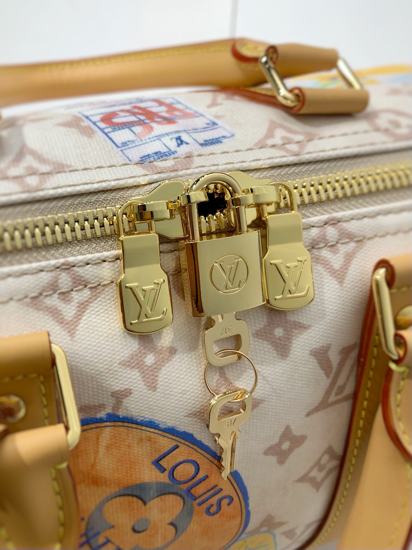 Louis Vuitton Keepall Bandoulière 45 Monogram Dune