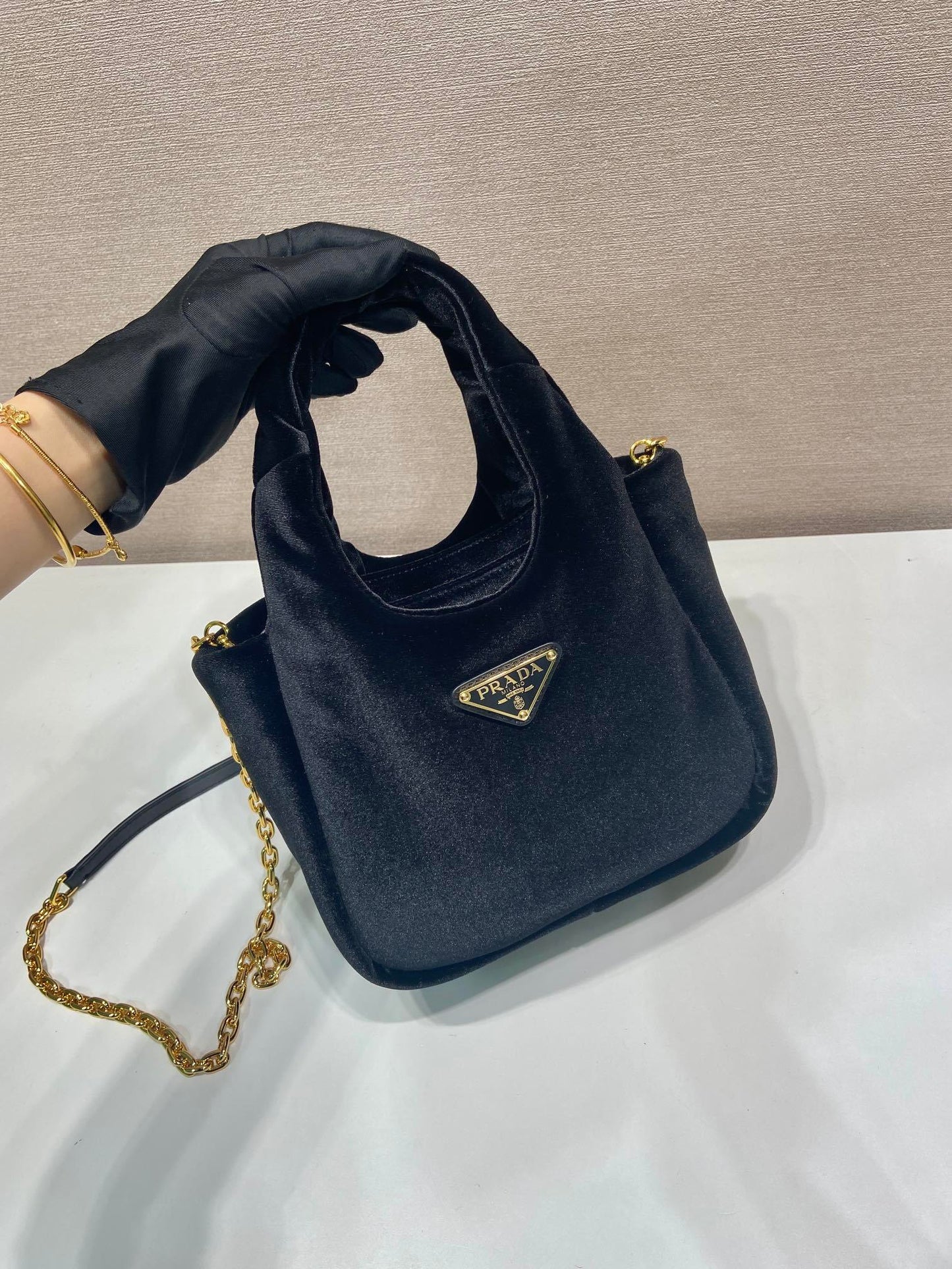 Prada Velvet Mini Padded