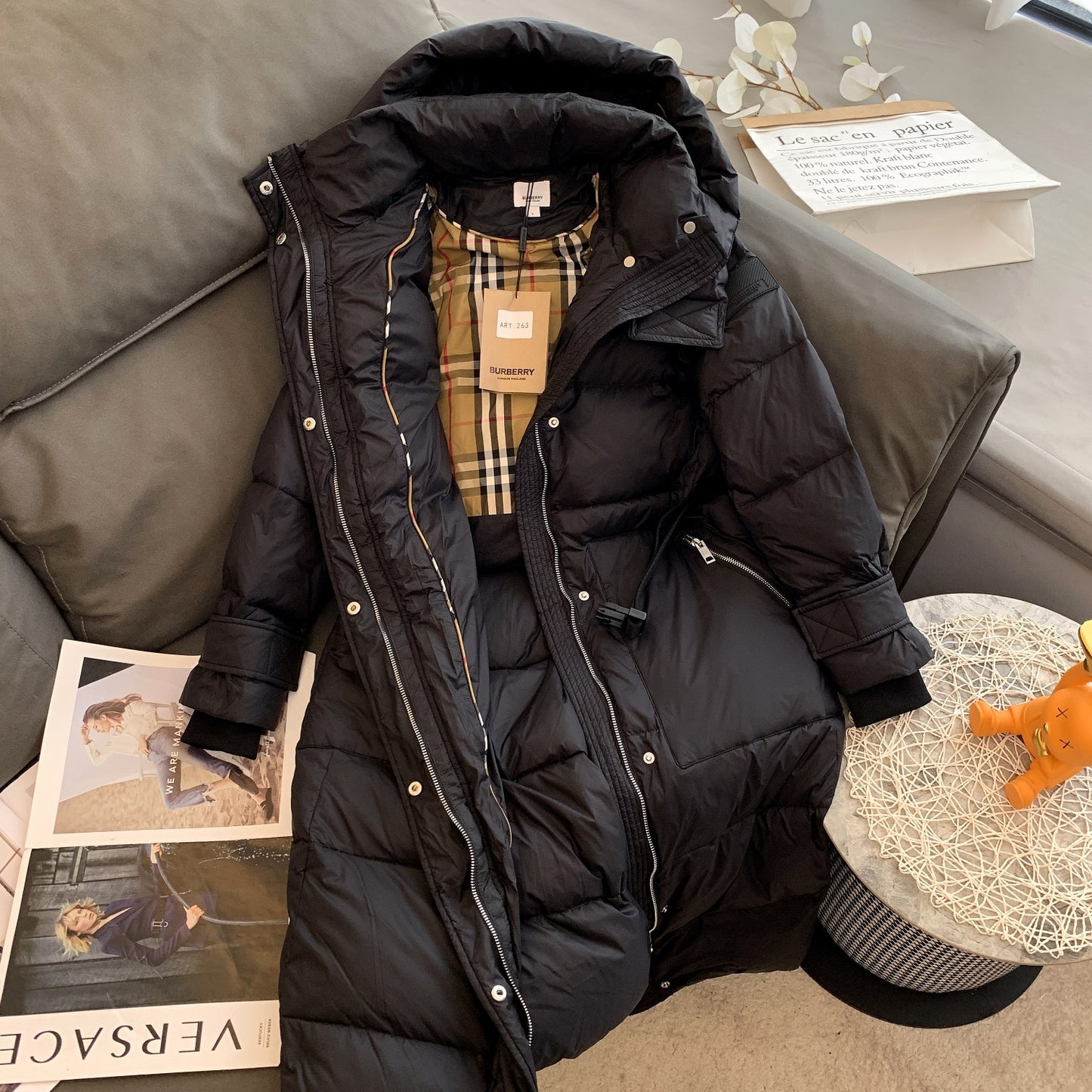 Burberry Nylon Long Coat