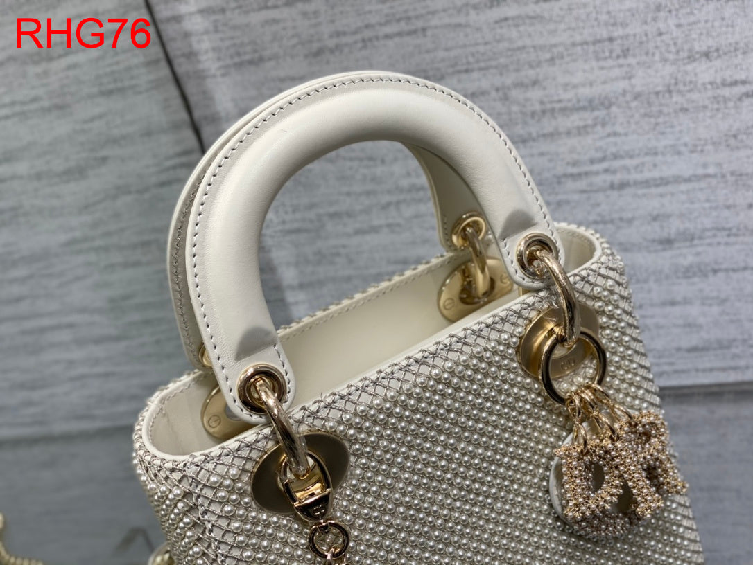 Dior Mini Lady bag in pearls