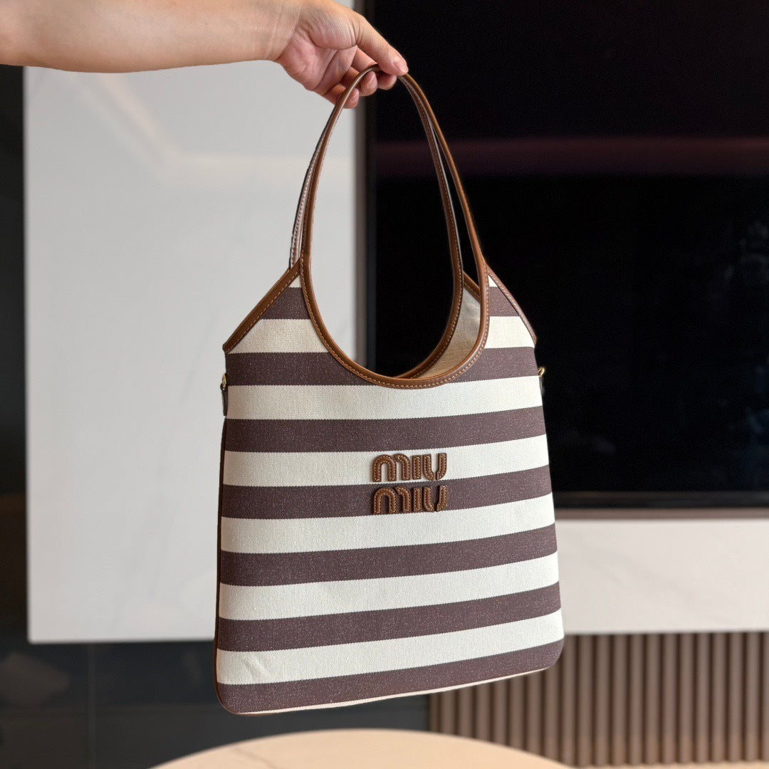 Miu Miu IVY canvas and leather bag