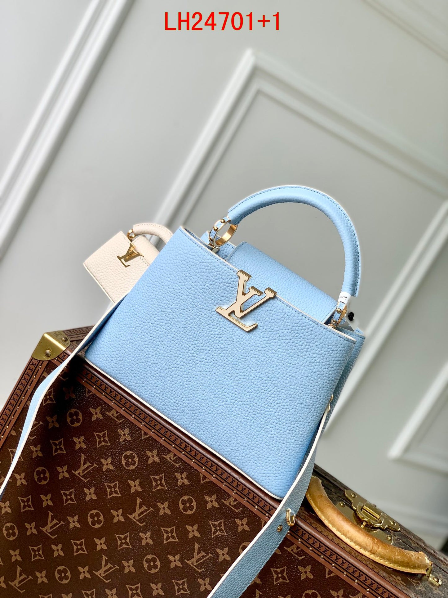 Louis Vuitton Capucines mini and BB Taurillon leather
