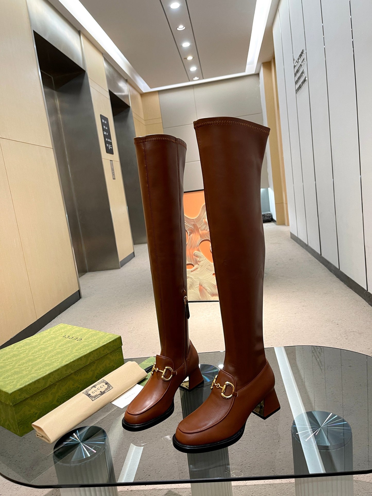 Gucci Long Leather Boots