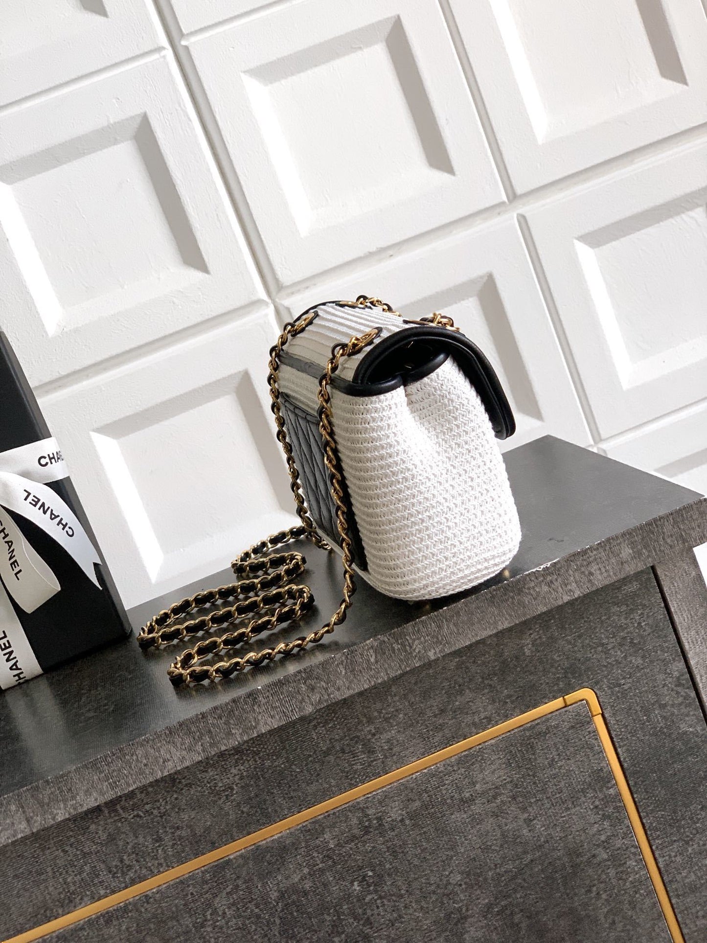 Chanel Small Straw Flap bag