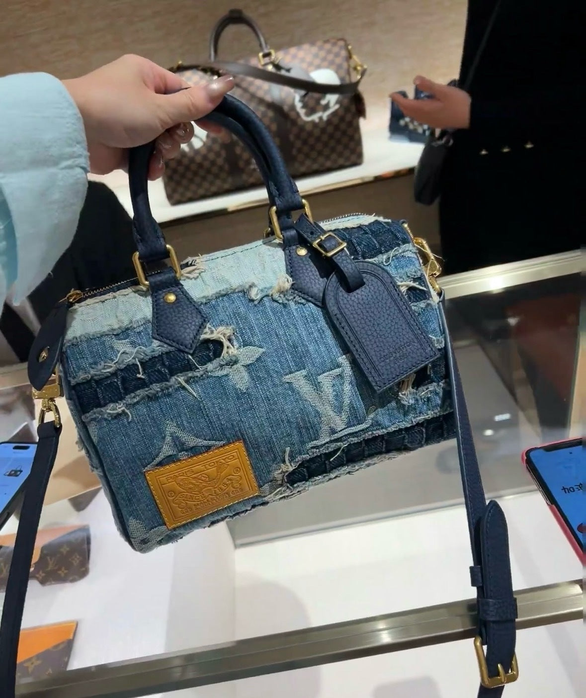 Louis Vuitton Speedy 25 Bandoulière denim