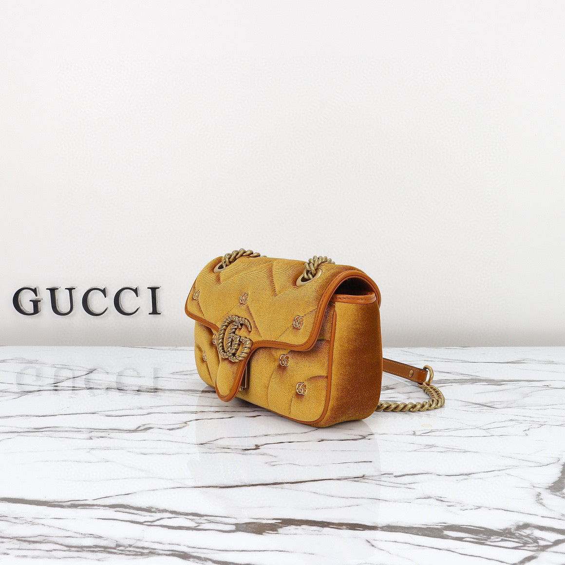 Gucci Marmont Mini Shoulder Bag Velvet