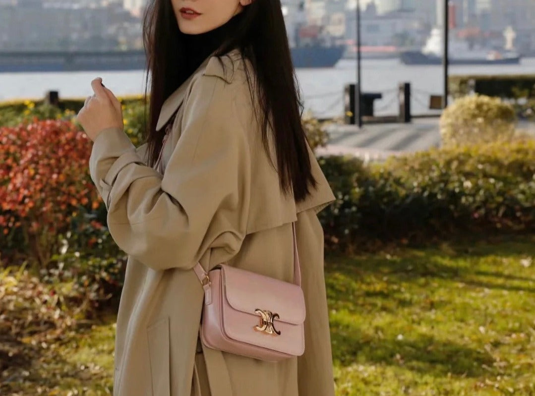 Celine Triomphe Mini Leather Bag