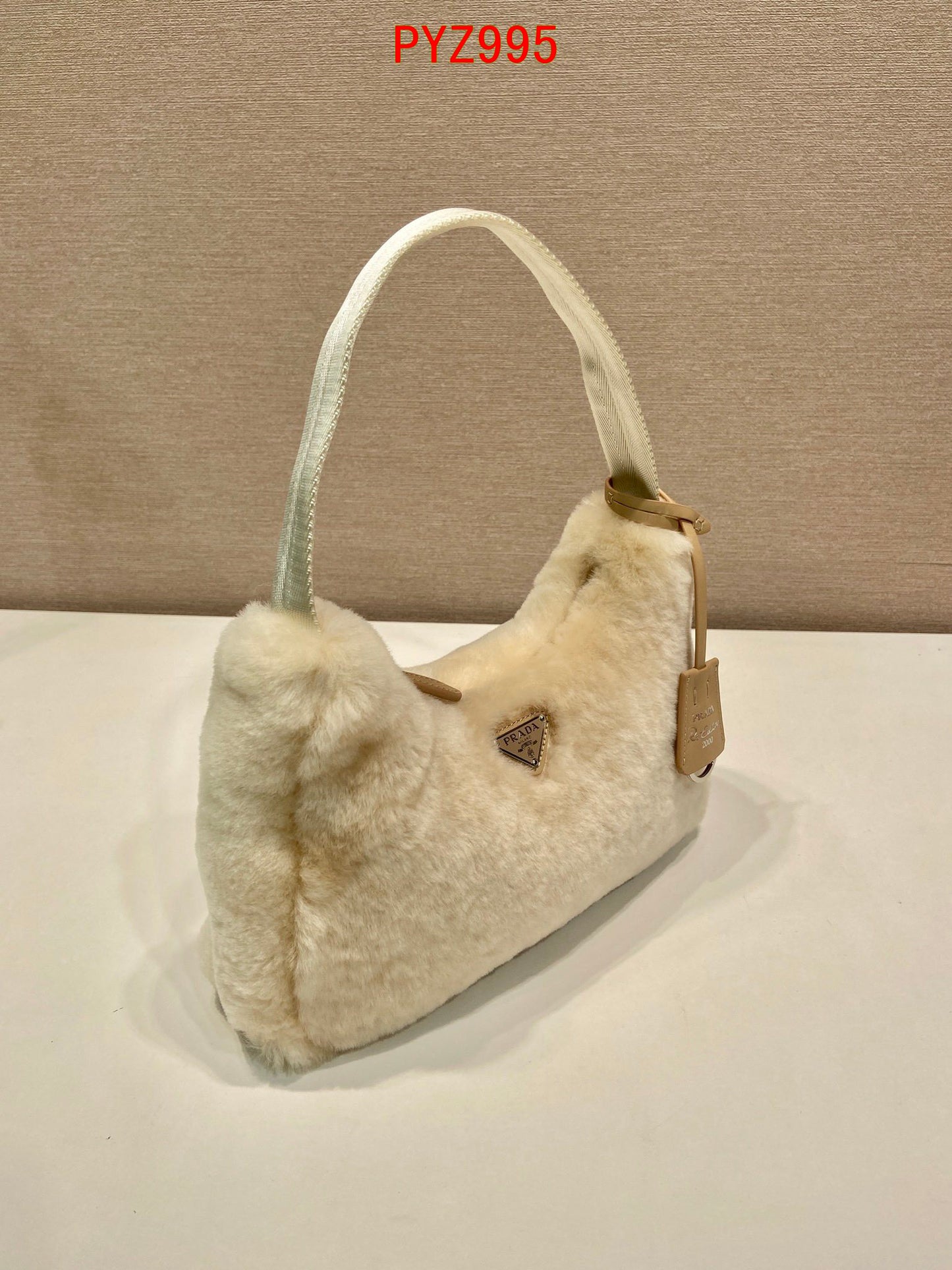 Prada Shearling Mini re edition 2000 bag