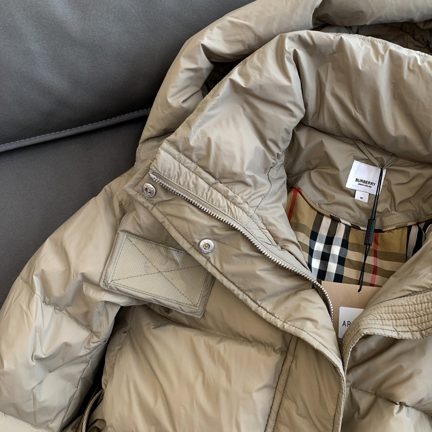 Burberry Nylon Long Coat