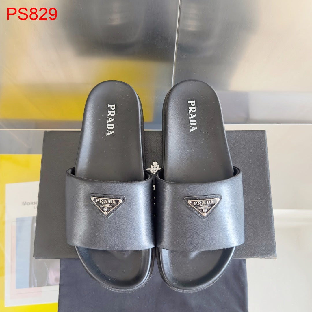 Prada Men leather slides