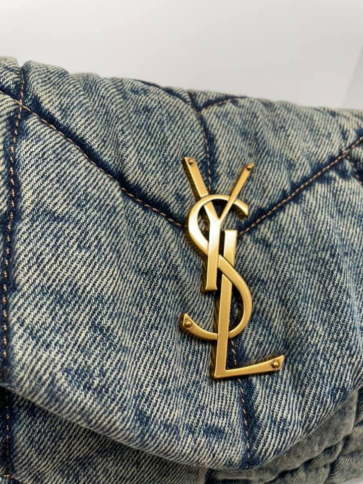 YSL Denim Puffer Bag