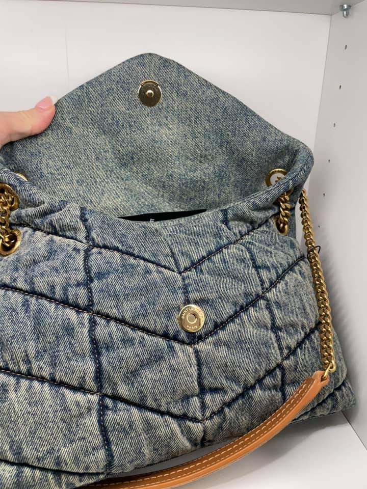 YSL Denim Puffer Bag