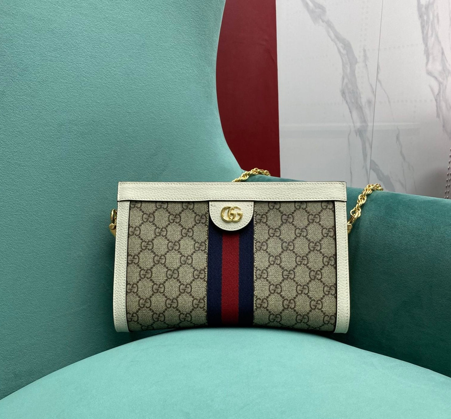 Gucci OPHIDIA GG SMALL SHOULDER BAG