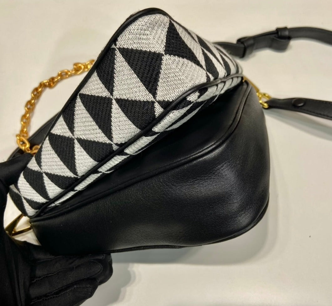 Prada Symbole Triangle Double bag