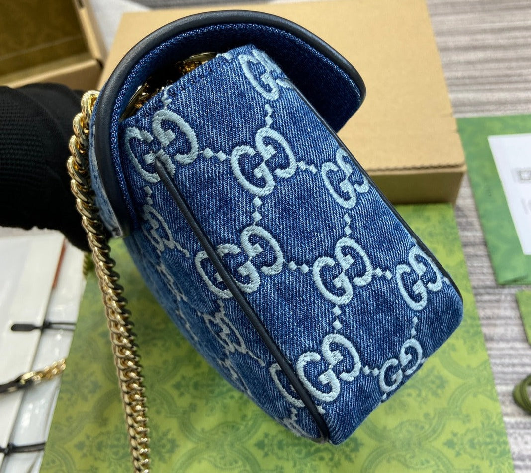 Gucci Marmont Lido Denim bag