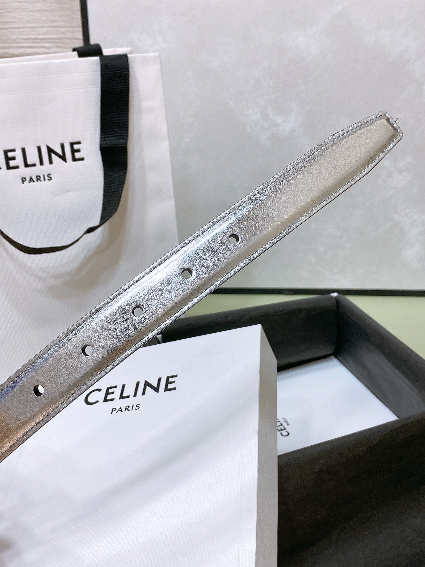 Celine Silver belt