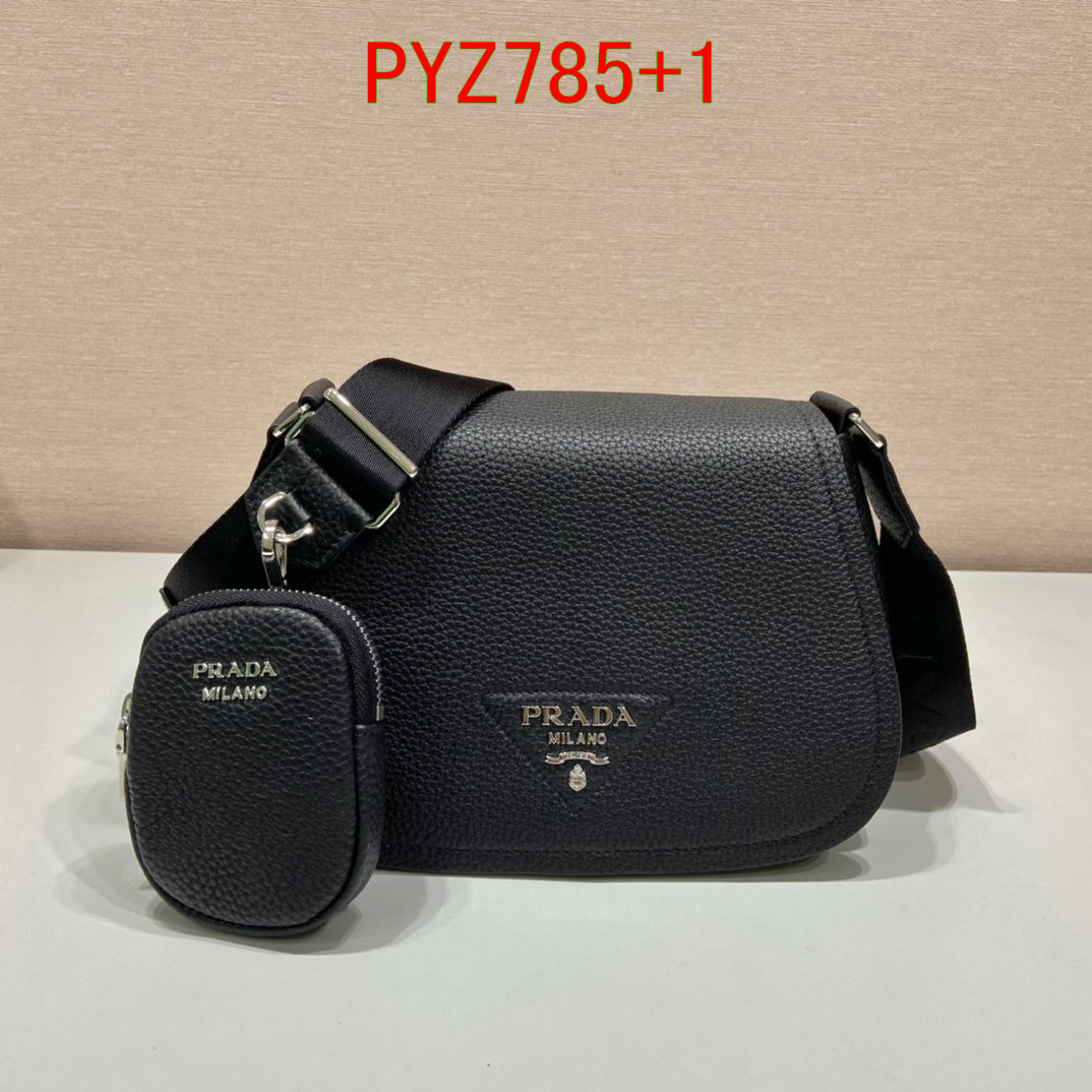 Prada leather shoulder bag