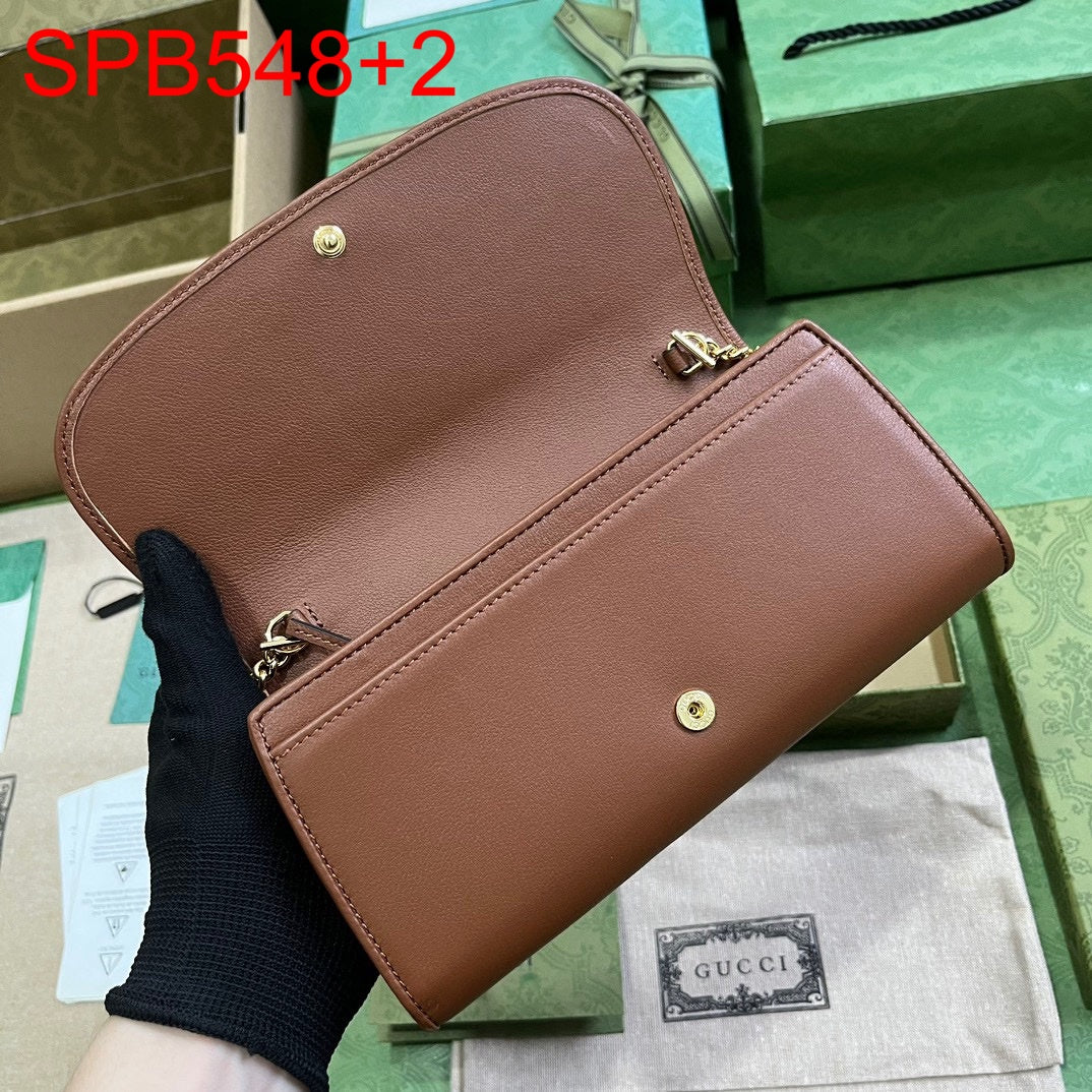 Gucci BLONDIE CONTINENTAL CHAIN WALLET