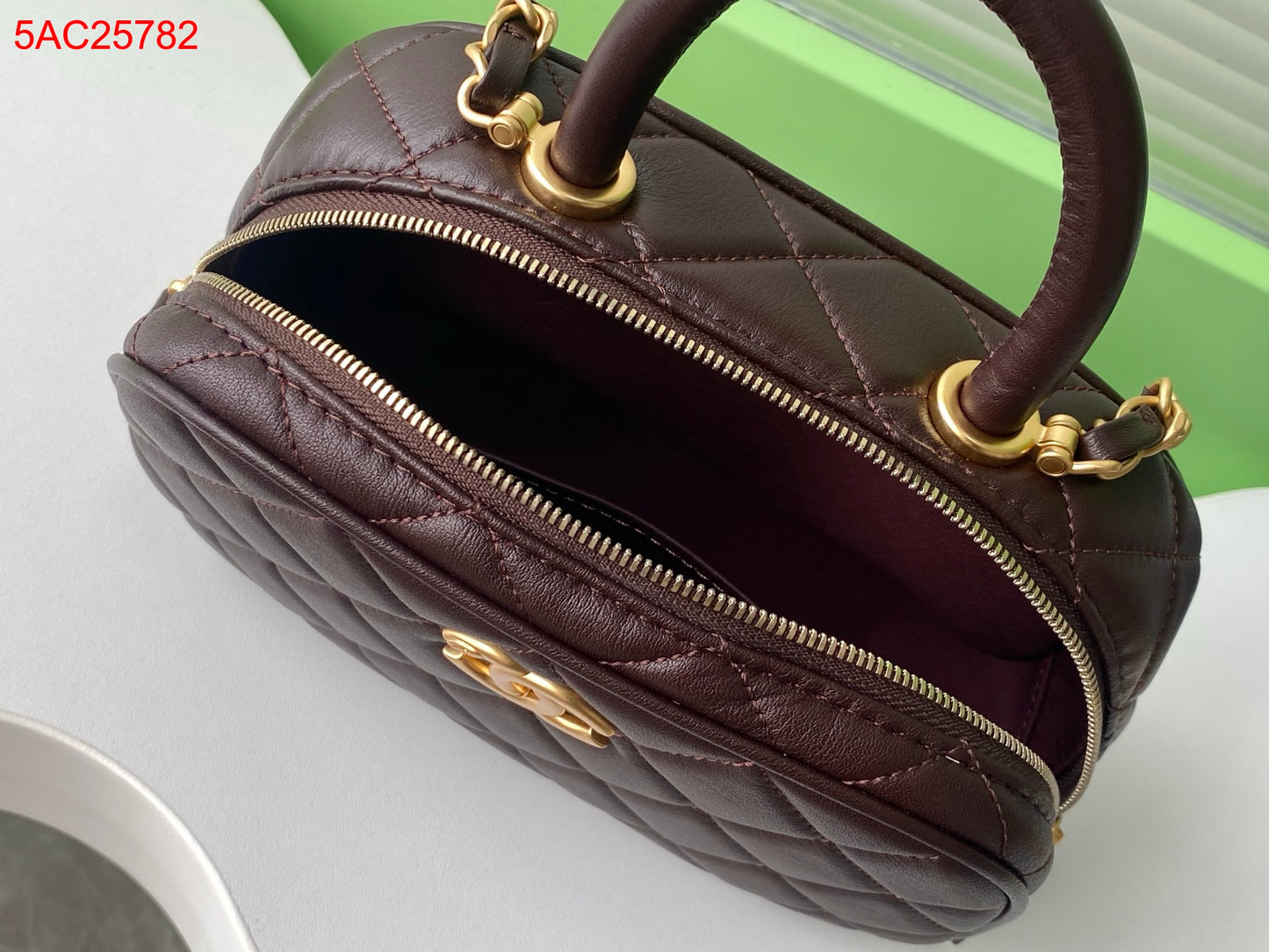 Chanel Leather Mini Bowling bag